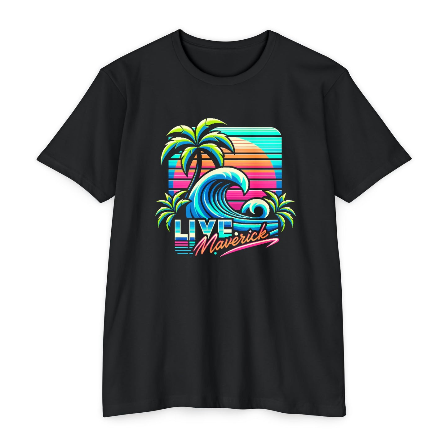 Retro Wave with Palms