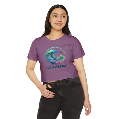 Wave in Circle - Women's Crop Top